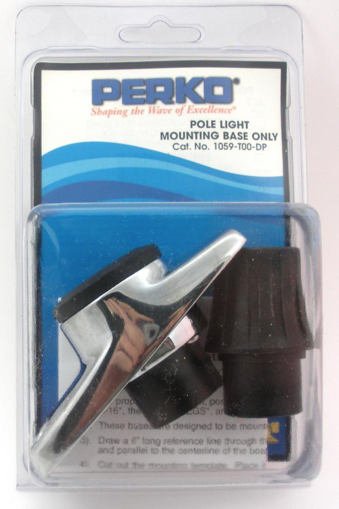 PERKO 1059T00 BASE FOR STERN POLE LIGHT 13111611 3484 eBay
