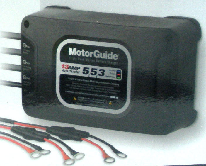 Attwood Motorguide 31713 Triple Bank 5/5/3 Amp Battery Charger 12-24