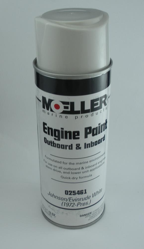 Moeller 025461 Outboard Motor Paint Johnson Evinrude White 1972Present
