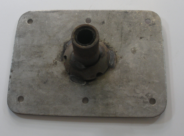 Springfield Stainless Pedestal Seat Base Plate 3/4" Pin Post 6X8 16093