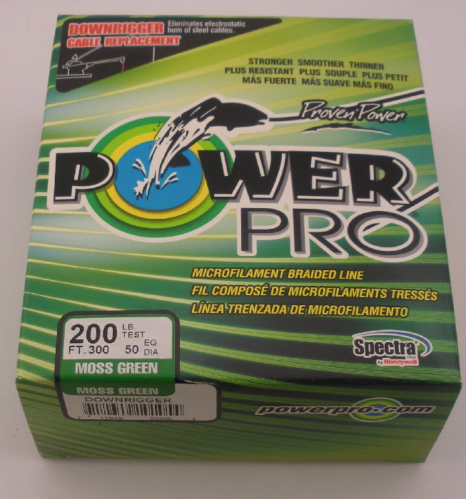 POWER PRO 200100DW BRAIDED DOWNRIGGER CABLE LINE 200lb. Test 100 yds