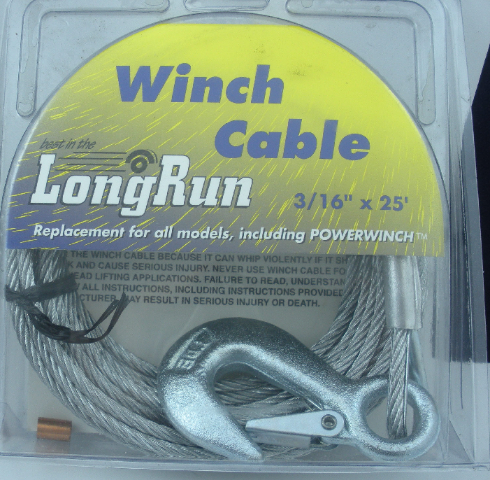 Tie Down Engineering 59385 Winch Cable Galvanized 3/16" X 25` 10978 eBay