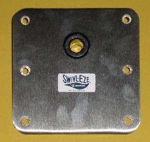 Swivl-Eze 67739SC Stainless Steel Pedestal Seat Base Plate 7x7 For