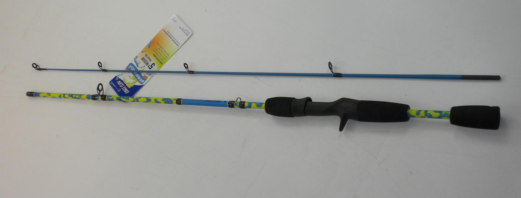 Eagle Claw BRV101-5 Spincast Rod Solid Glass w/ Soft Foam Handle 5 Ft 2 pc