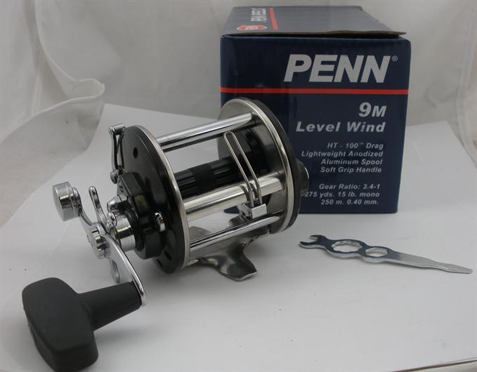 Penn General Purpose Round Levelwind Reel - 9M - Black