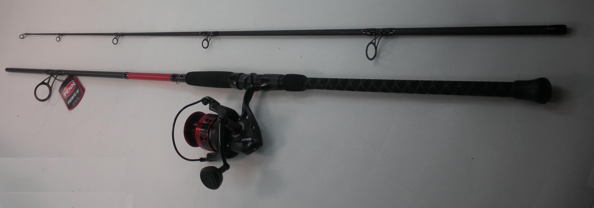 Penn 1558680 Frciv8000102h Combo 8000 Fierceiv Reel  10Ft Heavy Action Surf Rod