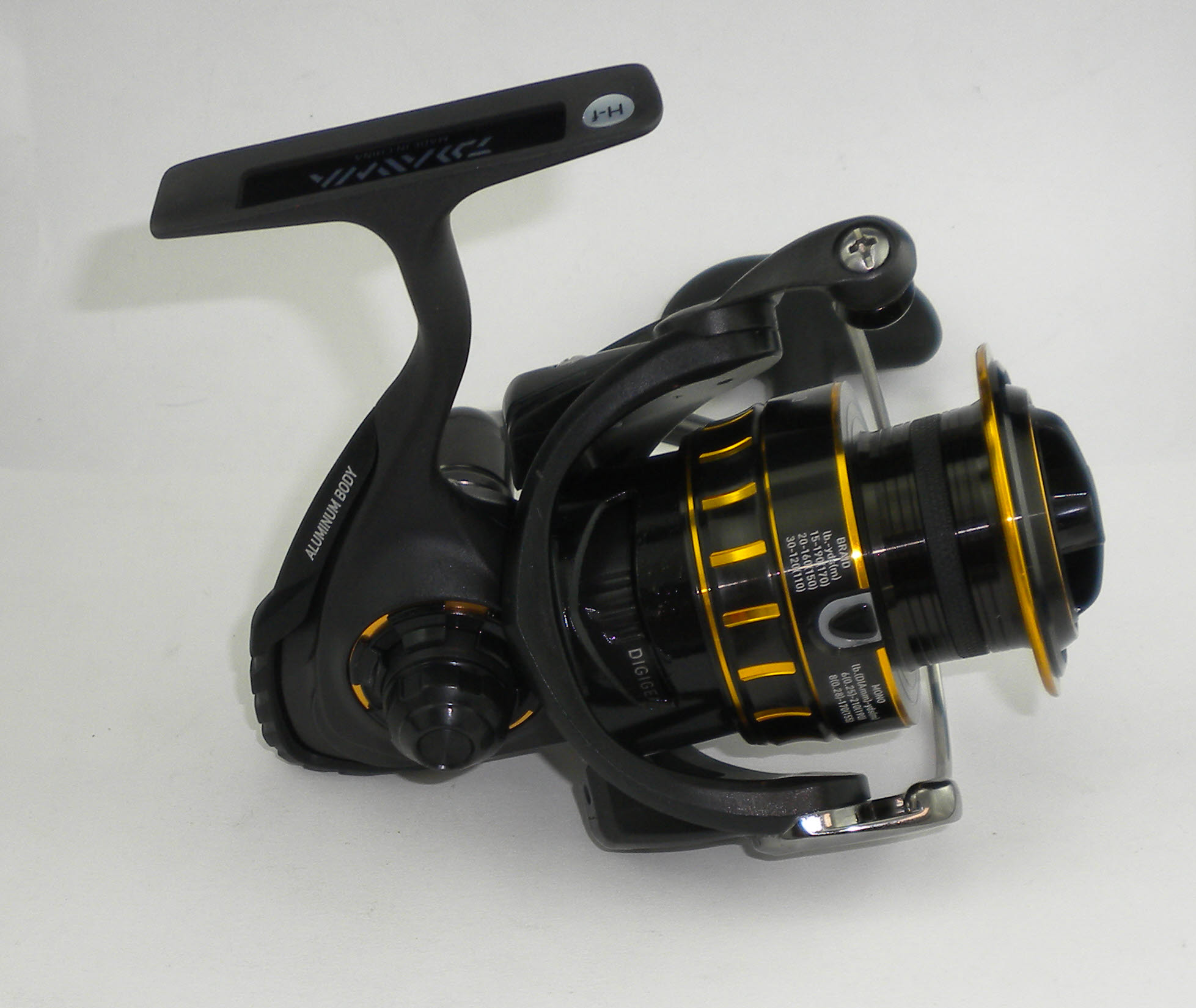 Daiwa BG2500 Black Gold Spinning Reel Digigear System 5.6-1 for