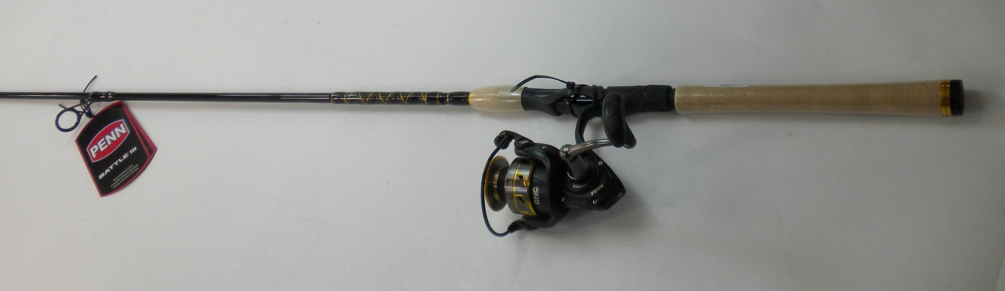 penn battle iii spinning rod and reel combo DX Fenwick HMG Each reel is factory matched with a graphite composite blank and premium cork and EVA handles Penn Battle Iii Penn Pursuit
