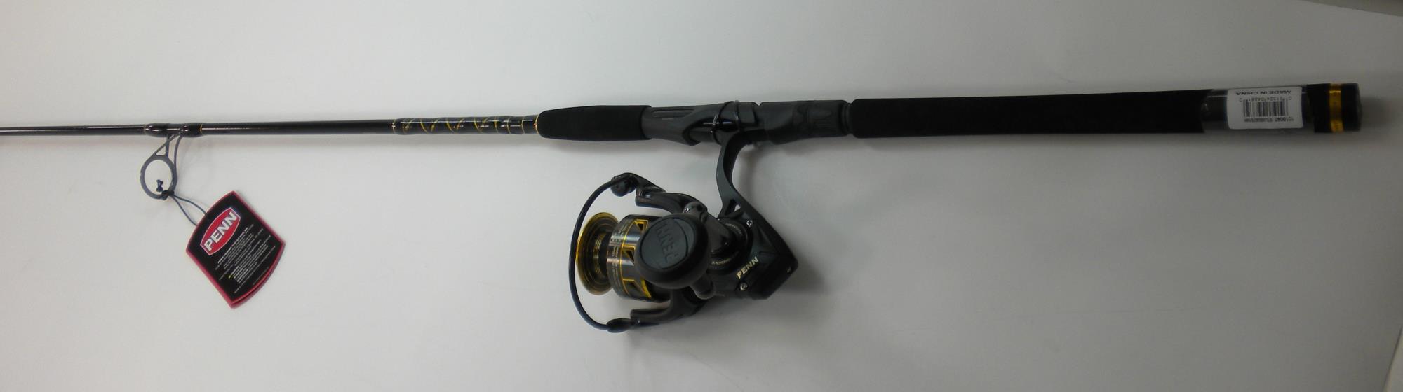 Penn 1518047 BTLIII5000701MH BattleIII 7Ft 1pc Med Hvy Rod Reel Spinning Combo
