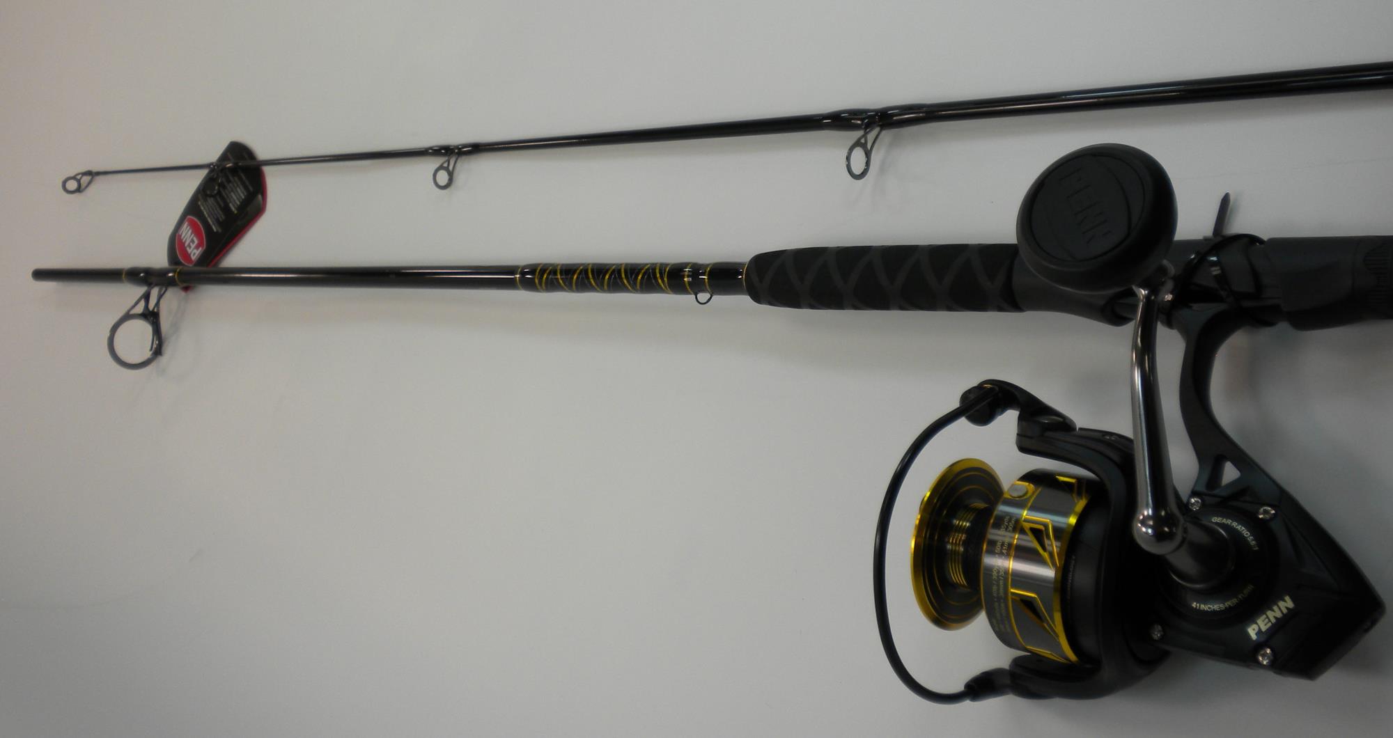 Penn 1518051 BTLIII6000902MH BattleIII Reel 9Ft 2pc Medhvy Surf Spin Rod  Combo