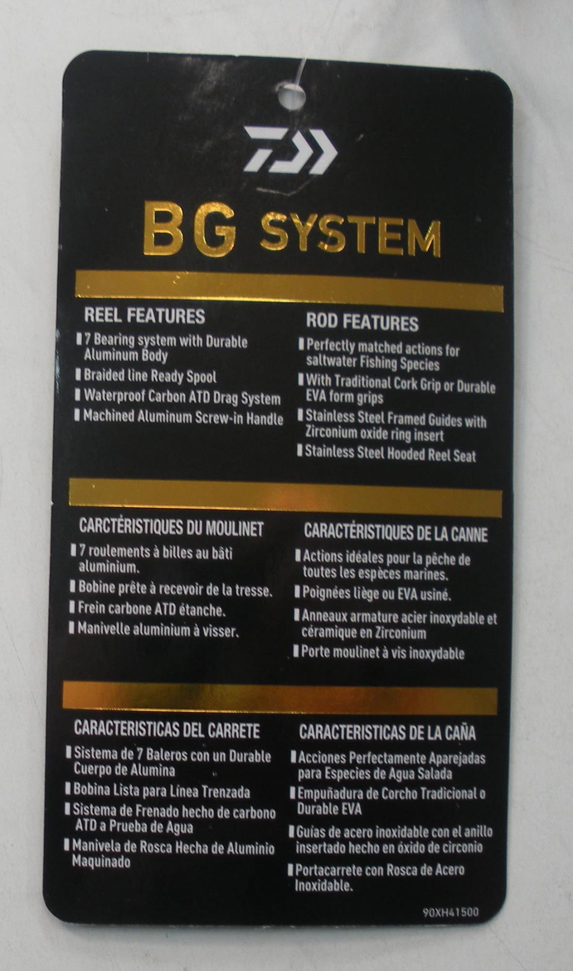 Daiwa BG4500/701MH Black Gold Spinnrolle Rod Combo 7 ft 1 Stück Med Heavy Action - Bild 8 von 11