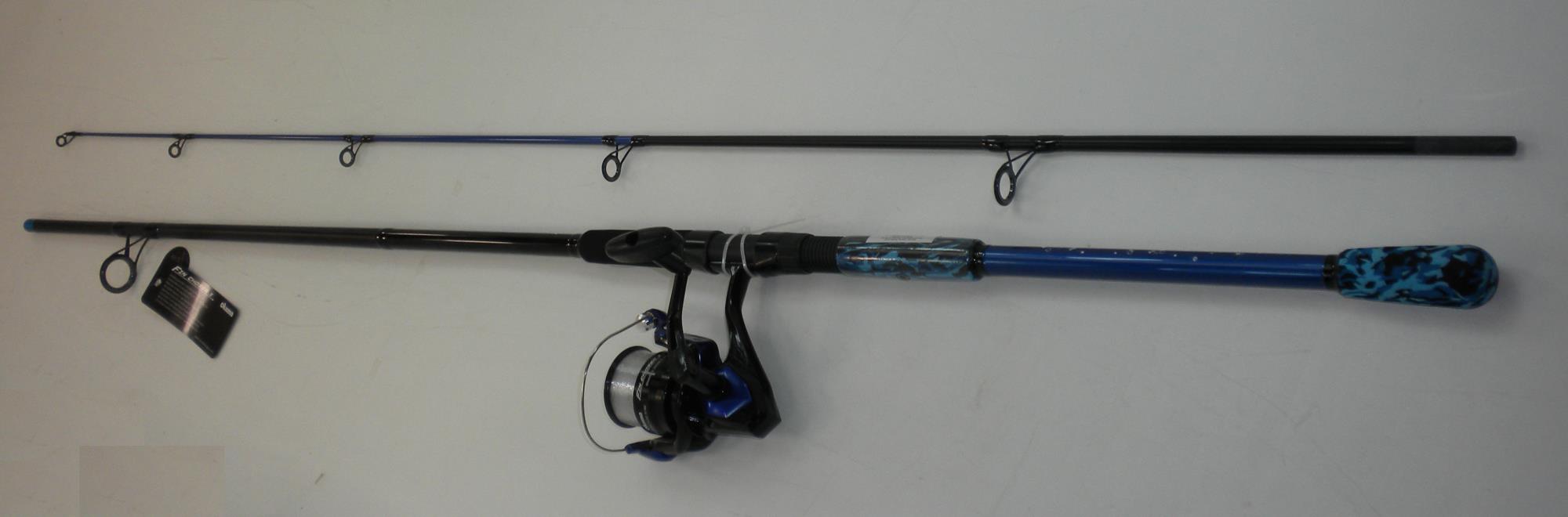 Okuma FNX902MH60BL Fin Chaser X Spinning Rod Reel Combo 9 ft MH 2 pc Blue