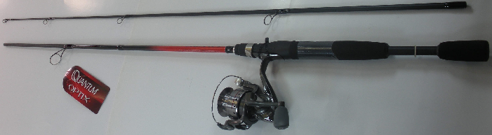 Zebco Quantum 2122905 OP3066MA Optix Medium Spinning 6 Ft 6 In 2 Piece