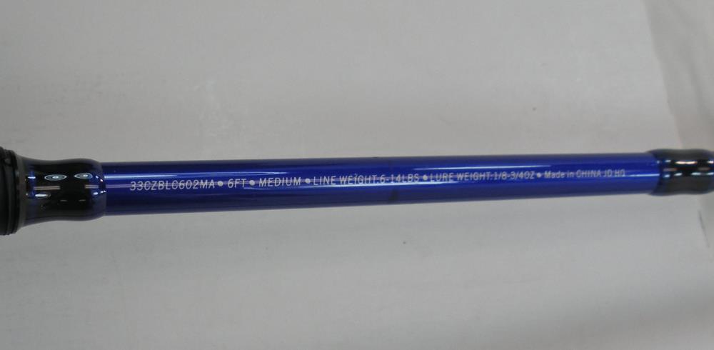 Zebco 2139246 33CZ602MA 33CustomZ 6 ft 2pc Med Rod and Reel