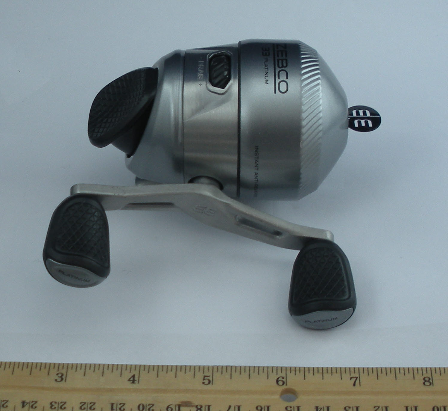 Zebco 2140432 33NPL 5BB Platinum Spincast Reel With 120yd 10 lb Test Line - Picture 4 of 5