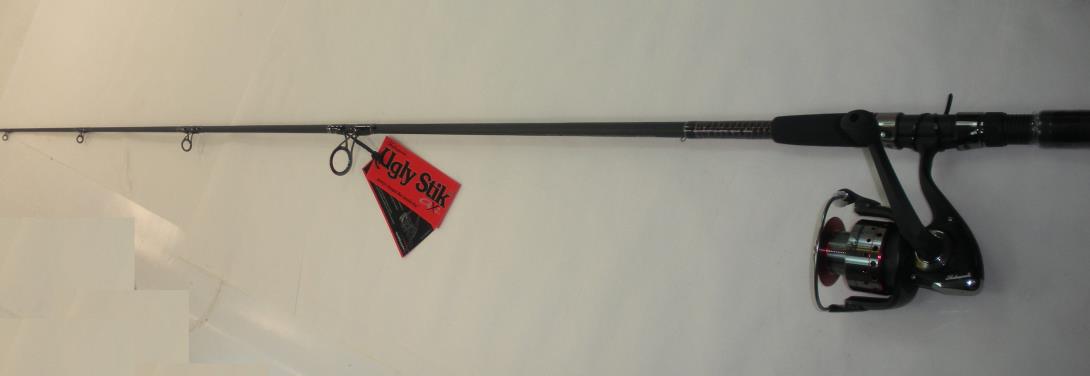 Shakespeare 1264704 USSP701MH50CBO 7 Ft Ugly Stik GX2 Spinning Combo