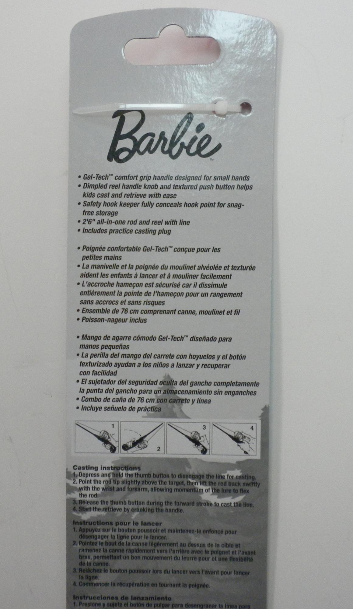 barbie fishing pole instructions BARBIELTKIT LIGHTED KIT for Shakespeare 1564209 Barbiekit Barbie Rod