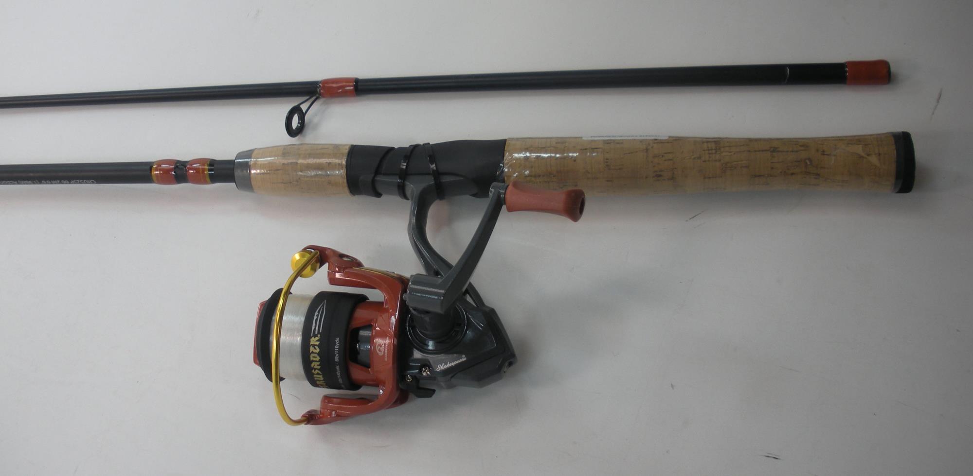 Combo de carrete de varilla giratoria Shakespeare SKPCRUS30662 1532479 Crusader 6 pies 6 pulgadas - Imagen 2 de 6