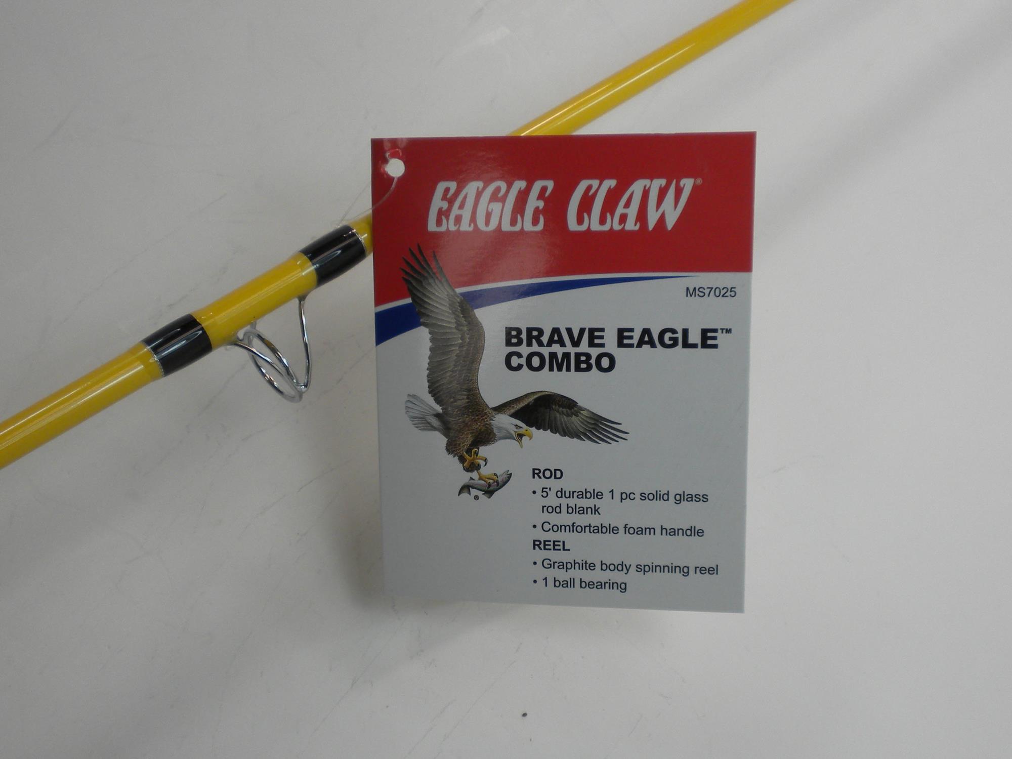 brave eagle fishing reel Claw EC 2.5 SER. 6.4:1 BC 6+1 BB RT Hand : Sports & Outdoors The reversible 10 reel is pre Fly Fishing Eagle Claw Fishing
