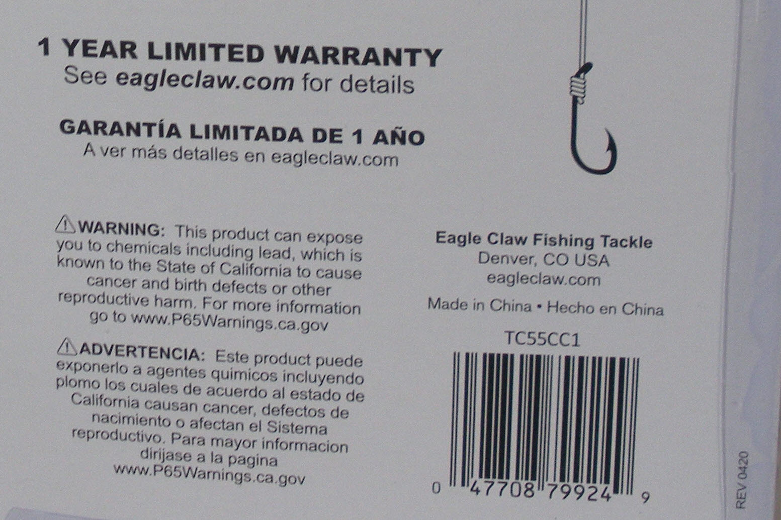 Combo de fundición de giro Eagle Claw TC55C1 Trait Zaldain 5FTLadies con caja de aparejos - Imagen 2 de 9