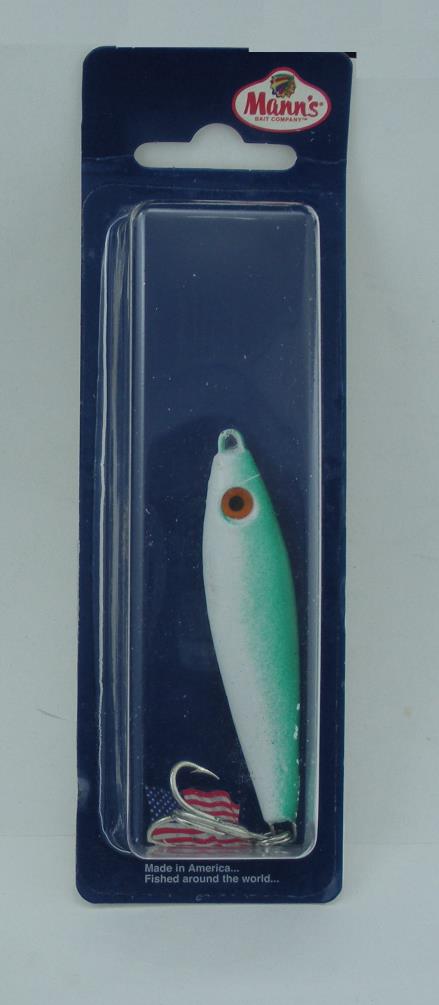 Manns ML709 1 oz Man O Lure 2-3//4/" Body Length Pearl//Green 21970