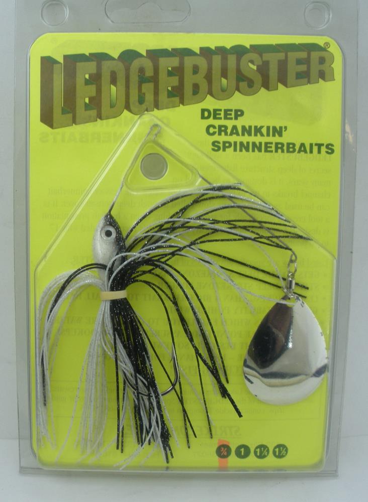 Strikezone LB034-7SC Ledgebuster Spinner Appât 3/4 ML Noir Alose - Photo 1 sur 3