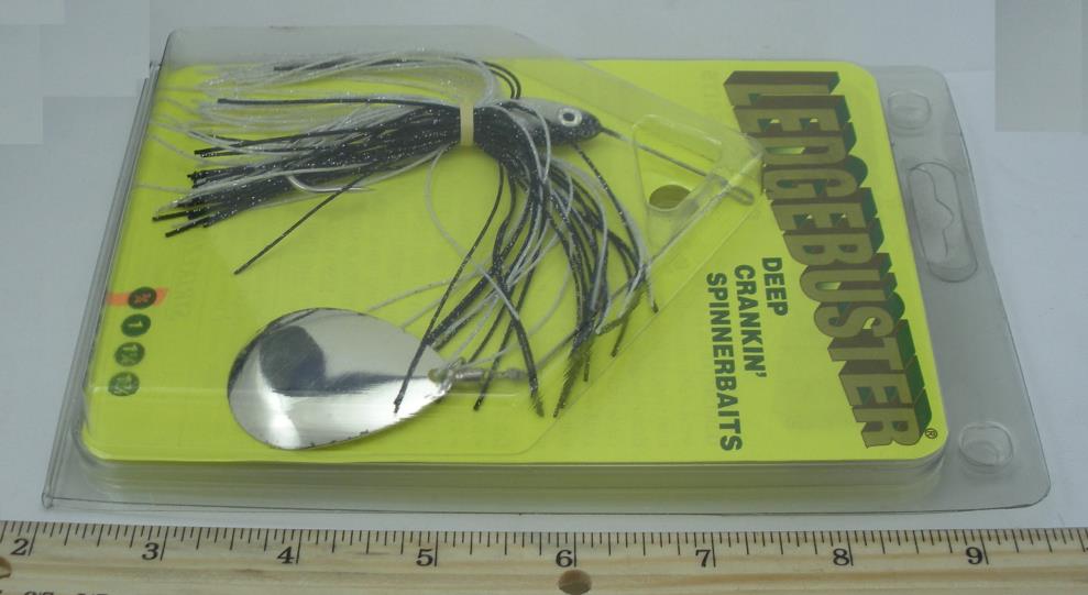 Strikezone LB034-7SC Ledgebuster Spinner Appât 3/4 ML Noir Alose - Photo 2 sur 3
