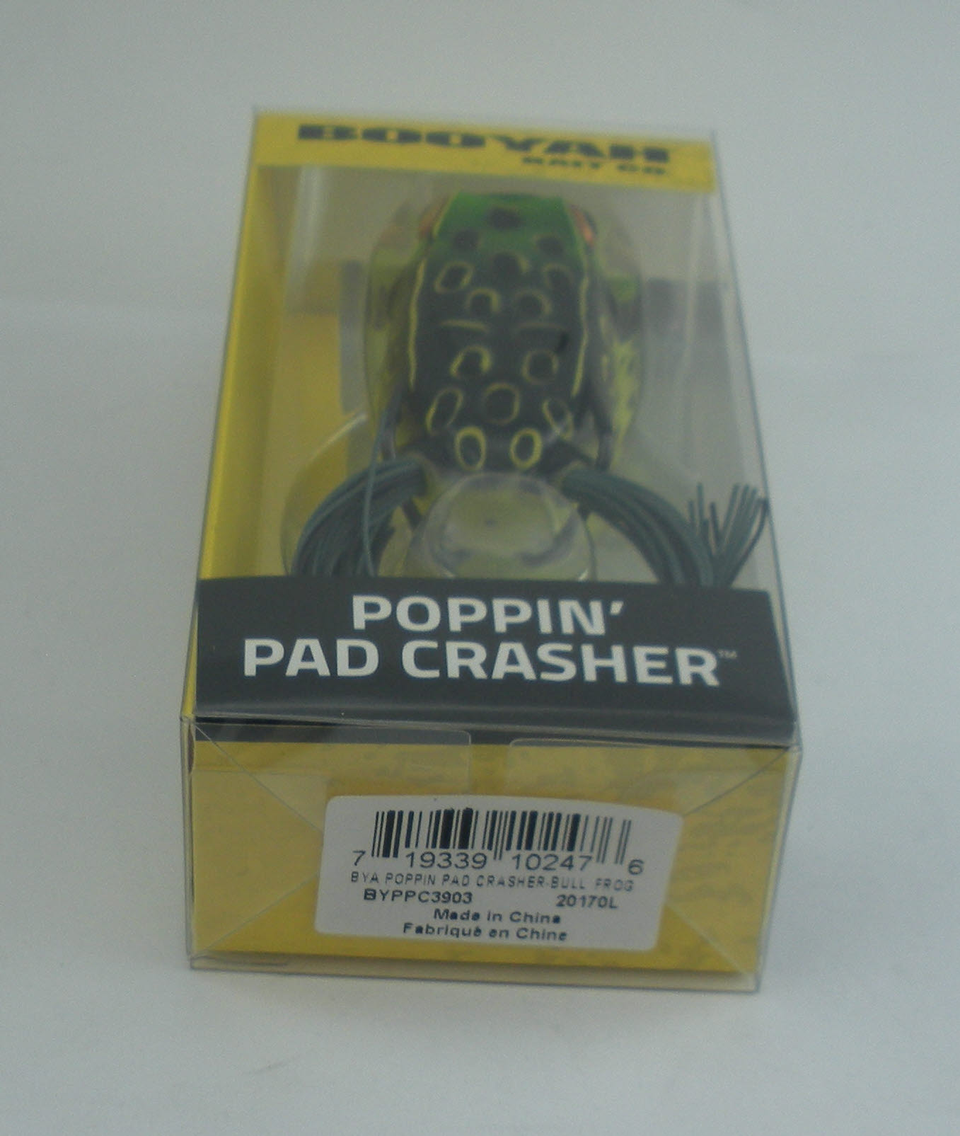 Rebel BYPPC3903 3"" 1/2 oz Booyah Pad Crasher Popping Frog Color 903 Bull frog