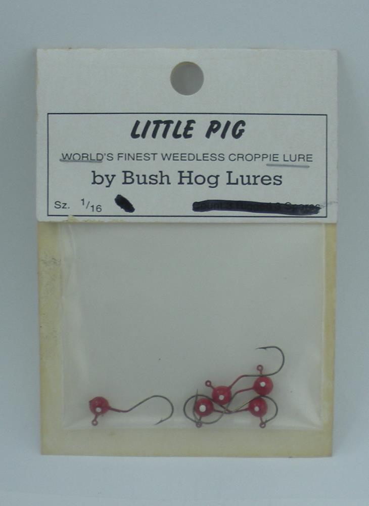 McCollums Bush Hog 6104 Little Pig Weedless Jig Heads 1/16 oz Red 24986