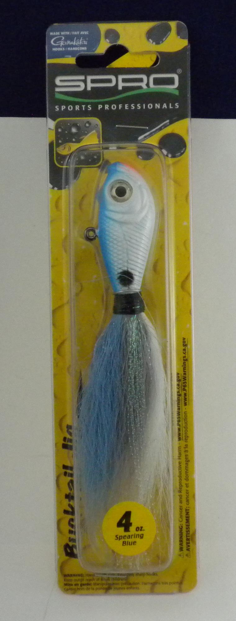 Spro SBTJSB-4 Prime Bucktail Jig 4 oz Spear Blue