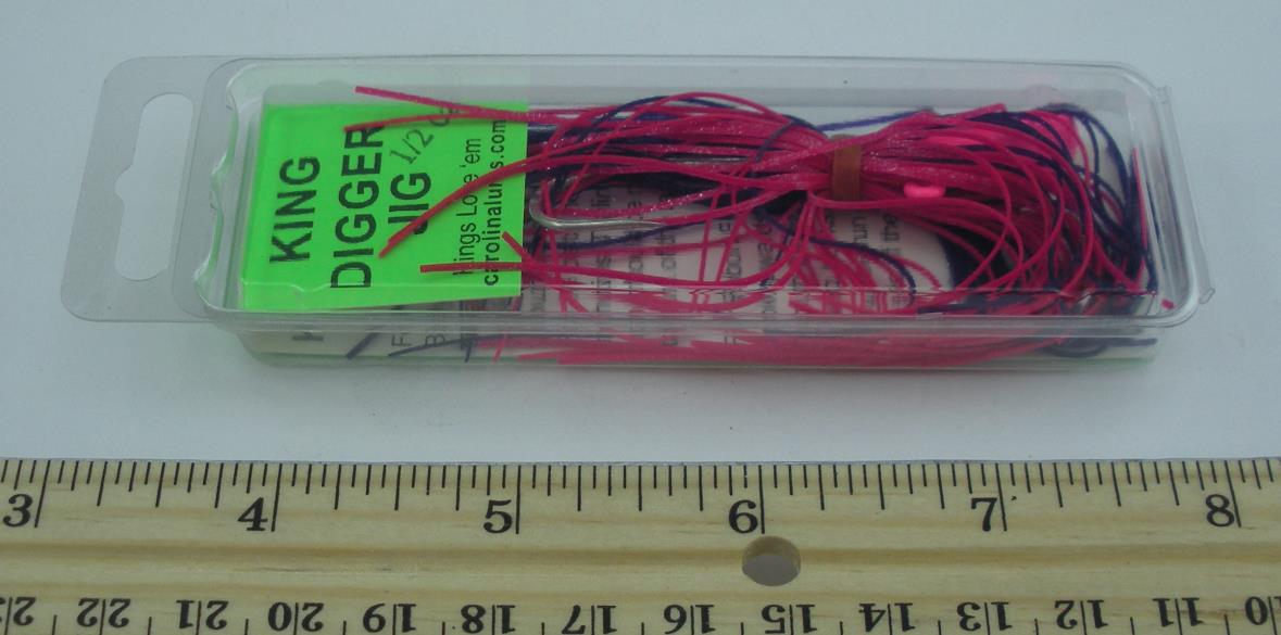 Carolina KDJ12-04 King Digger Jig With Skirt Pink Purple 1/2 oz