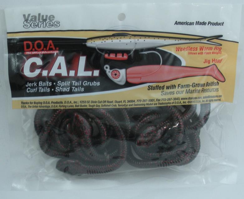 doa fishing lures snake Deadly Tandem Curl Tail D.O.A. 16" Rigged Snake - Delong