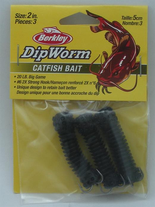 Berkley 1341425 BCDW2BL Catfish Dip Worm Black 19735 eBay