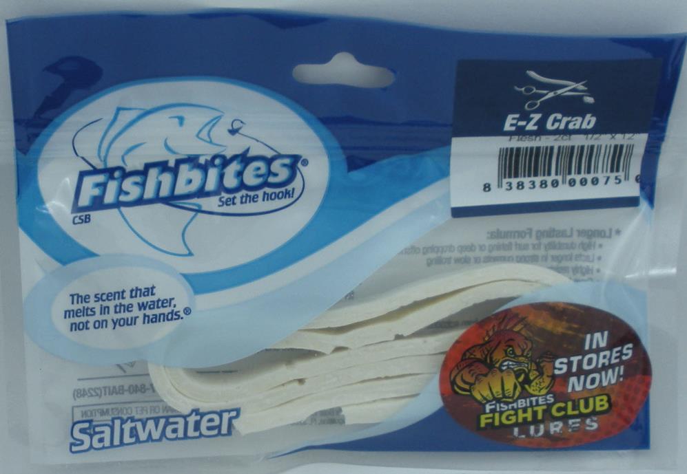 Fishbites 0075 Flesh EZ Crab FishBite 1/2 x 12 2CT