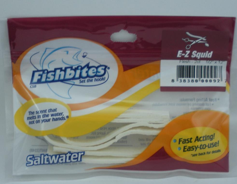 Fishbites 0092 Flesh EZ Squid FishBite 1/2 x 12 2CT
