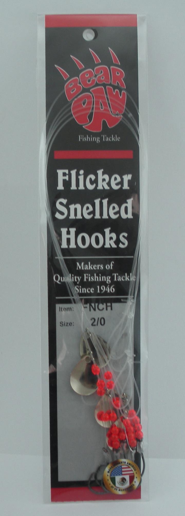 bear paw fishing hooks TACKLE CO SLJ Bear Claw has a short shank Bear paw Snelled hooks fishing