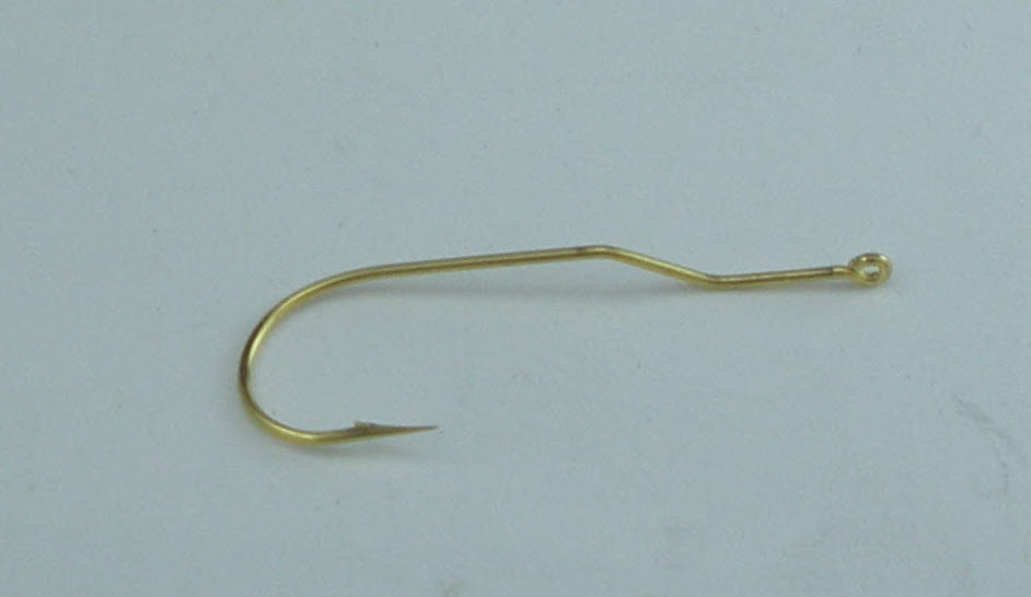 Tru Turn 888BL-1 Gold Aberdeen Baby Brute Hooks Size 1 46CT - Picture 1 of 3