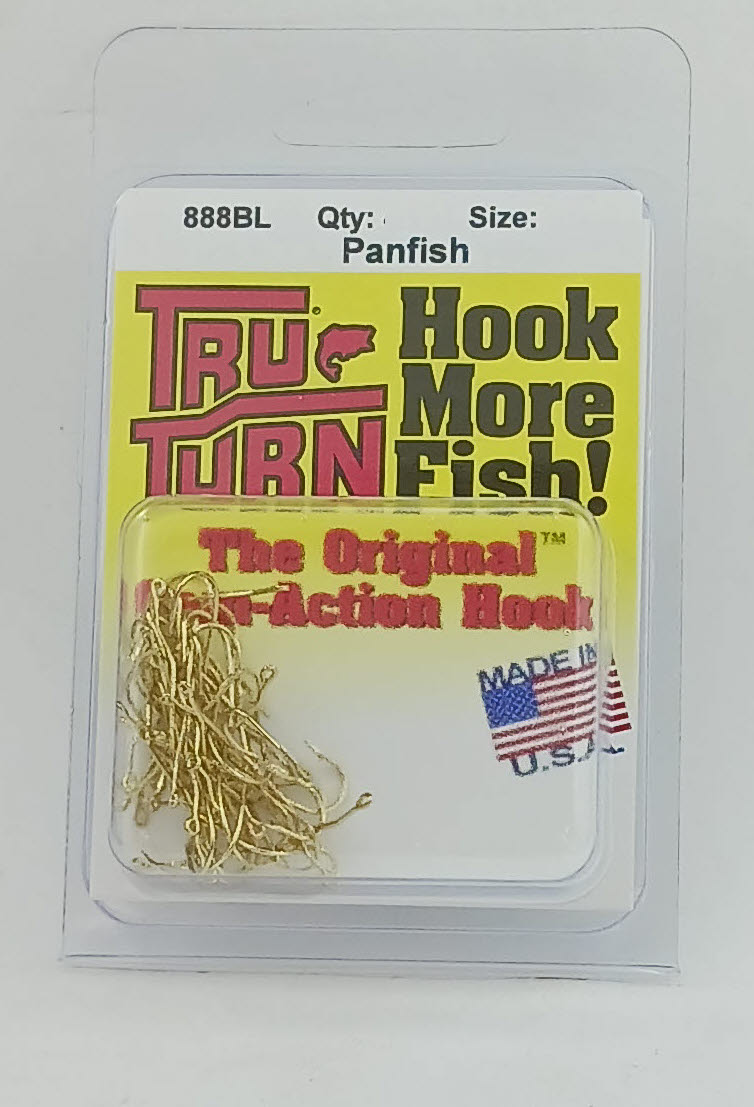 Tru Turn 888BL-1 Gold Aberdeen Baby Brute Hooks Size 1 46CT - Picture 2 of 3