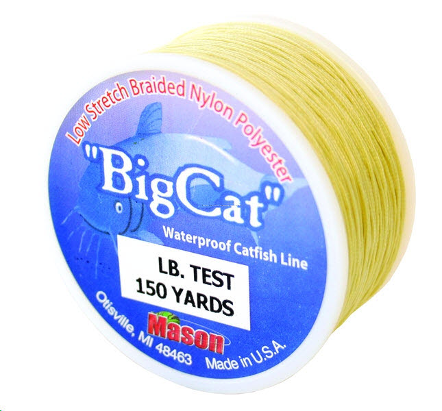 Mason C-36 Big Cat Braided Nylon Line 36 lb. Test 150 yds Tan
