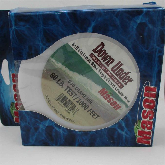 Mason DUM 80 Down Under Stainless Steel Trolling Wire 80 lb. Test 1000 Ft