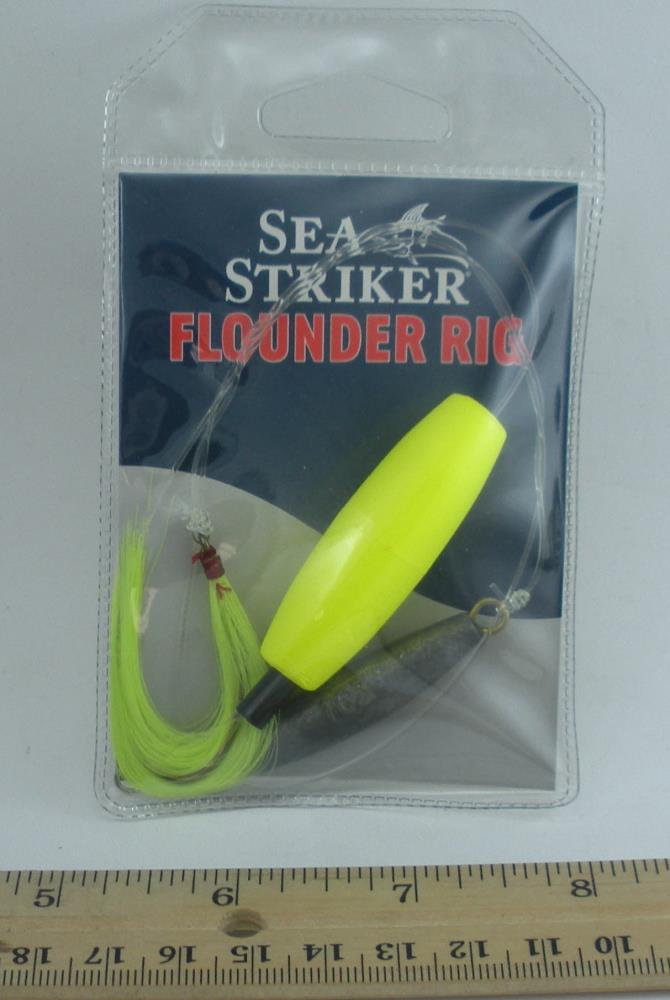 Sea Striker F1BY-CH Flounder Rig With Yellow Floats chartreuse