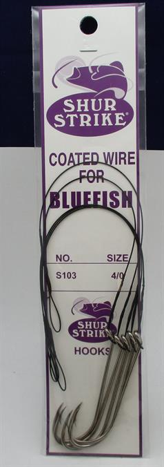 Sea Striker S103-4/0 Wire Snelled Bluefish Hook Rig Size 4/0 22070 ...