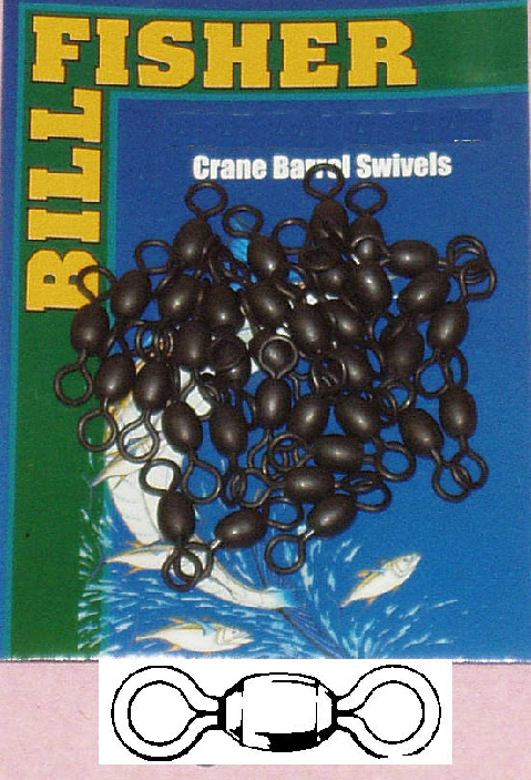 Sea Striker R10-100 Black Crane Barrel Swivel 100Ct 100Lb Stainless-Brass