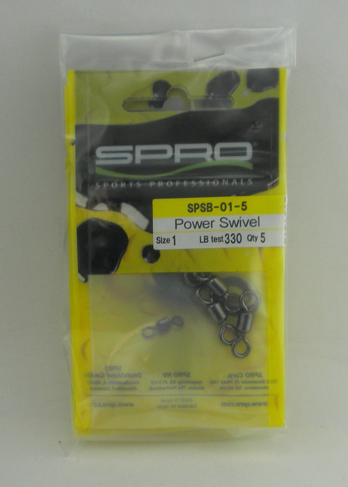 Spro SPSB01-5 Black Power Swivel Size 1 330 lb Test 5 pk | eBay