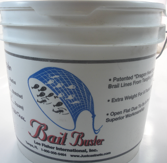 Mesh Bait Cast Net CMN-BB10 NDS by Lee Fisher Bait Buster 10 ft Radius 5//8/" Sq