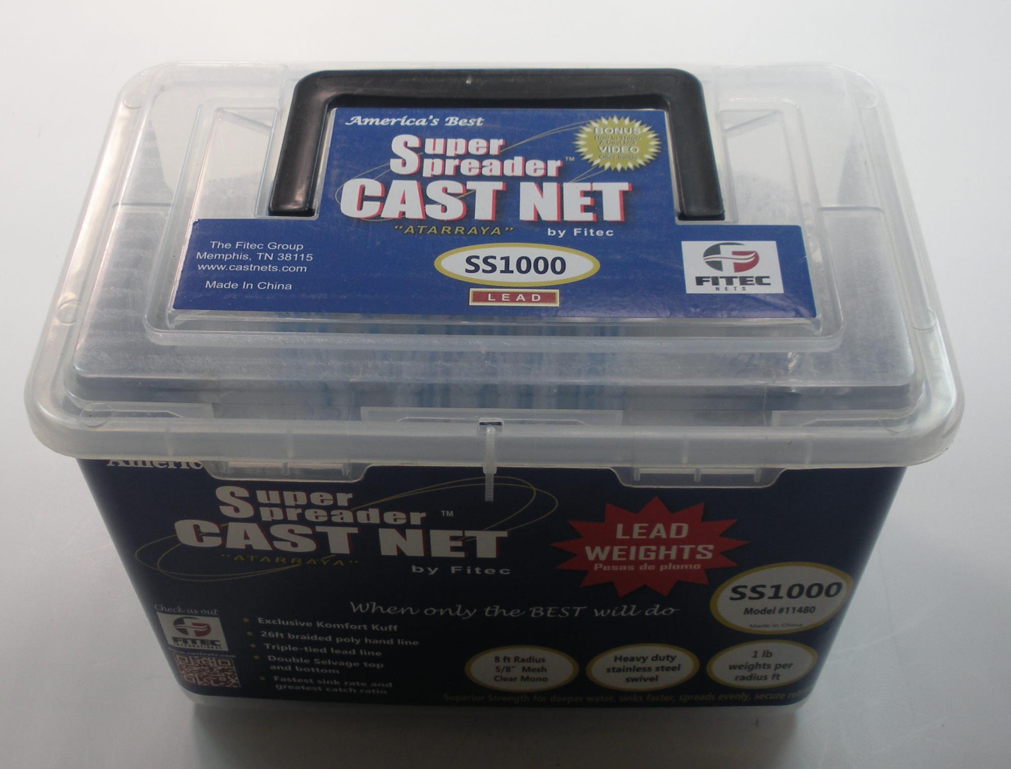 Fitec 11480 Super Spreader 8 ft Radius Cast Net 5/8