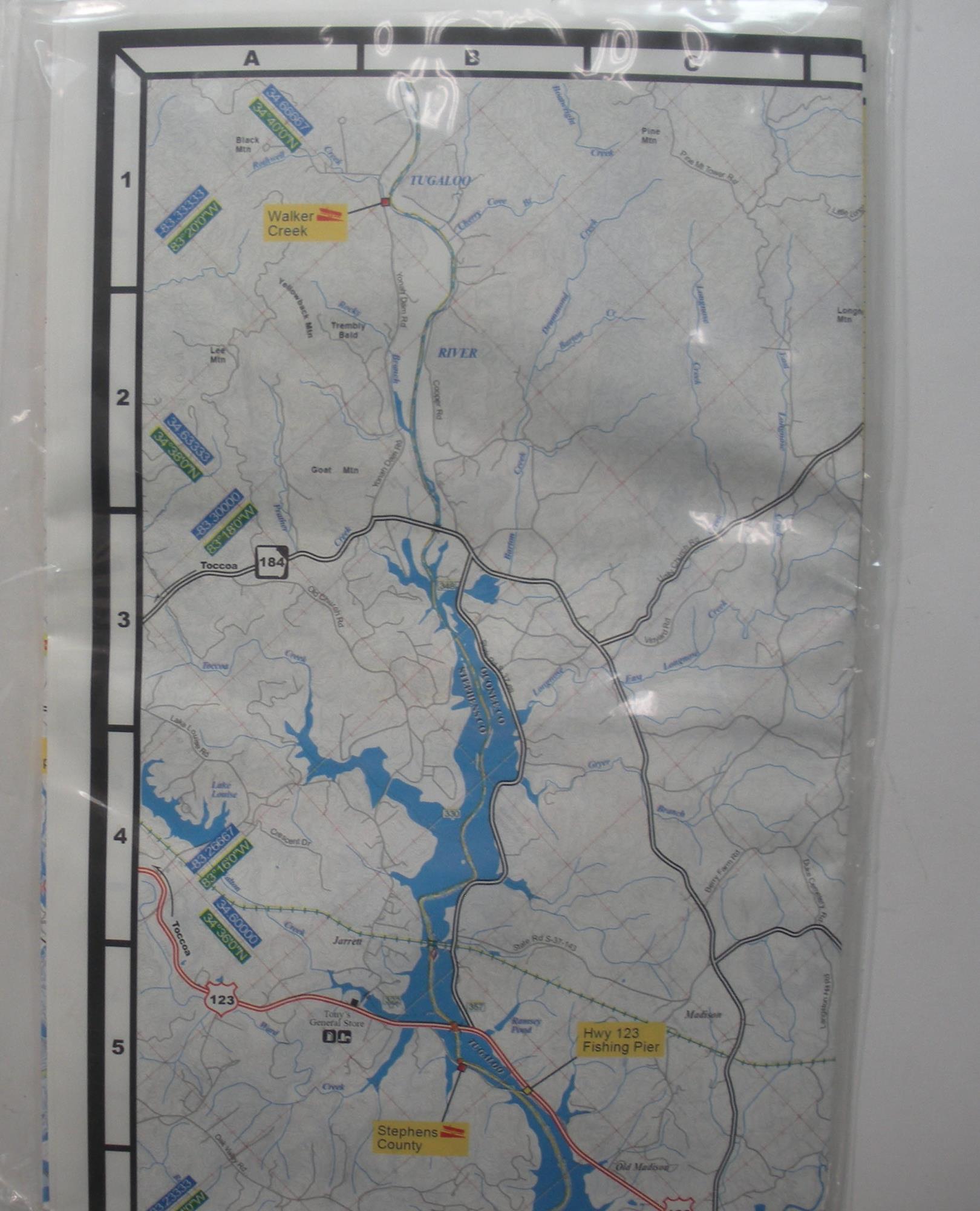 Kingfisher 302 Waterproof Lake Hartwell SC Map