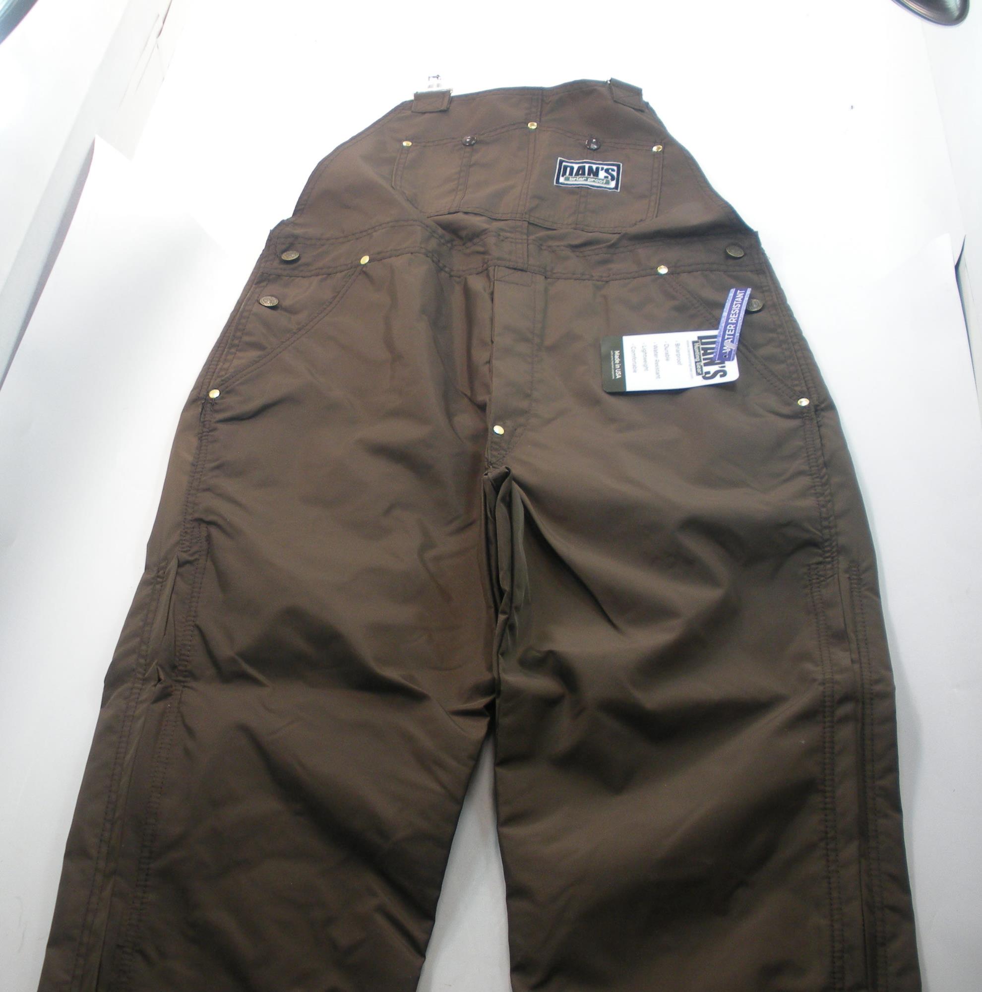 Dans K315-12 Boys Waterproof Bib Overalls 200 Denier Nylon 25" Inseam 29" Waist - Picture 8 of 12
