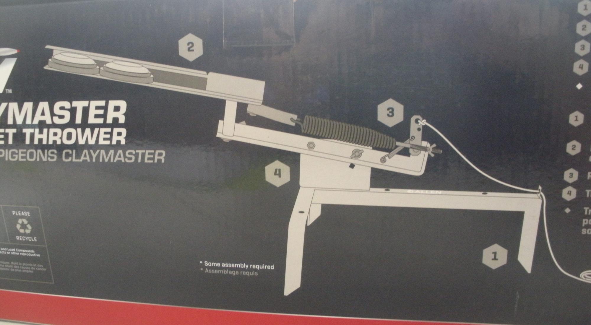 Allen 15236 Ez Aim Claymaster Sporting Clay Target Thrower w Pull