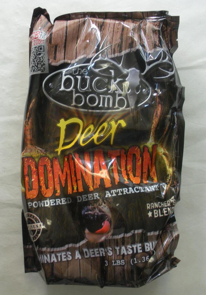 Buck Bomb MMBBDD01 Deer Domination Powdered Deer Attractant 3 Lb